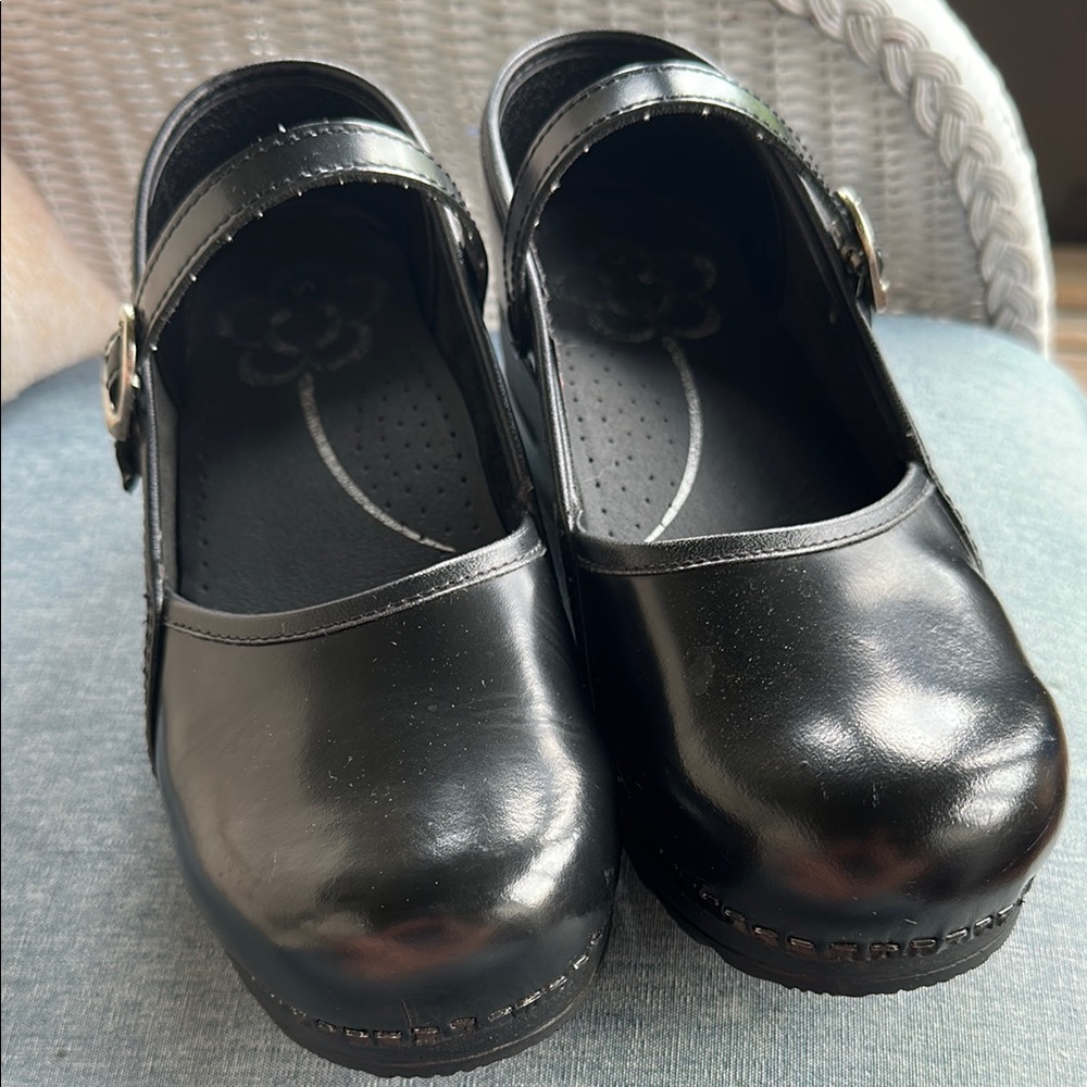 Sanita Black clog -Mary-Jane